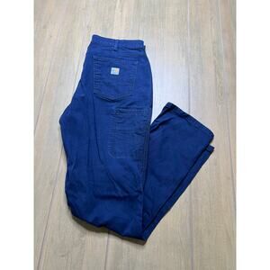 Women Carhartt Sz 12 Blue Denim 31x30 Y2K utility casual